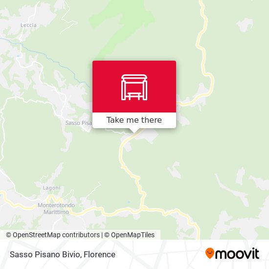 Sasso Pisano Bivio map