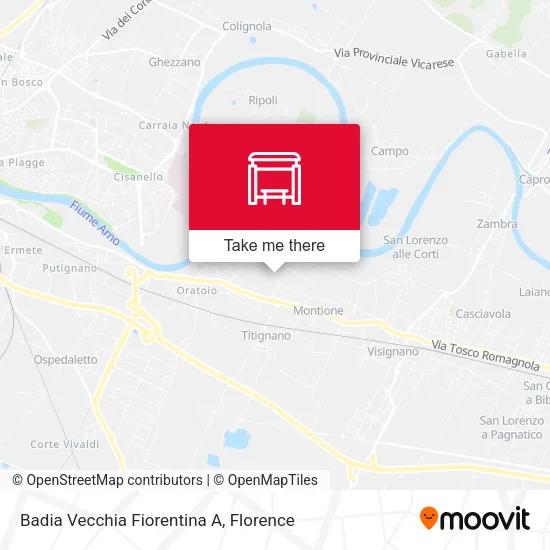 Badia Vecchia Fiorentina A map