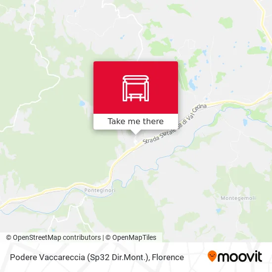 Podere Vaccareccia (Sp32 Dir.Mont.) map