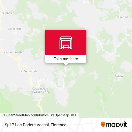 SP17 Podere Vaccai Location map