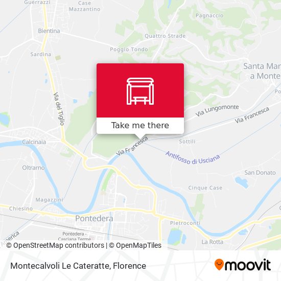 Montecalvoli Le Cateratte map
