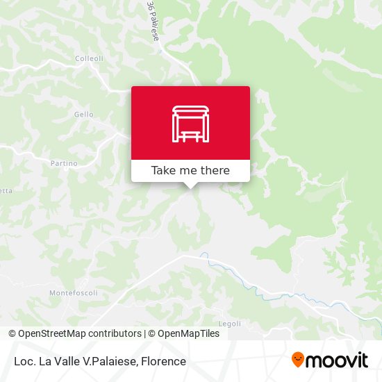 Loc. La Valle V.Palaiese map