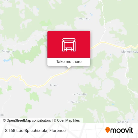Srt68 Loc.Spicchiaiola map