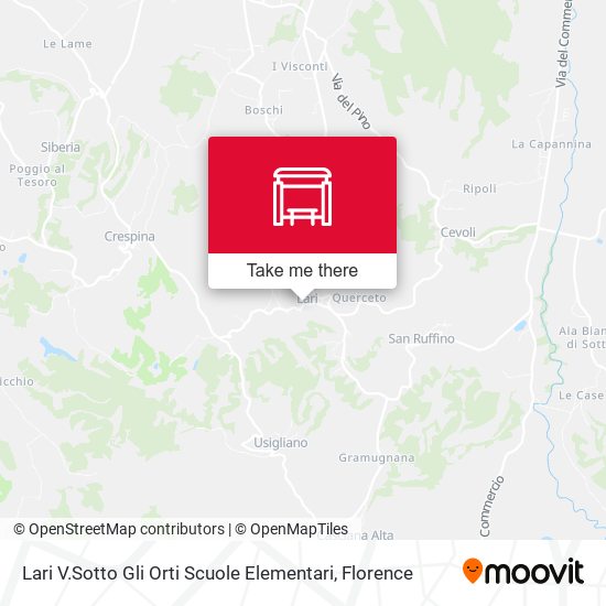 Lari V.Sotto Gli Orti Scuole Elementari map