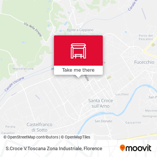 S.Croce V.Toscana Zona Industriale map