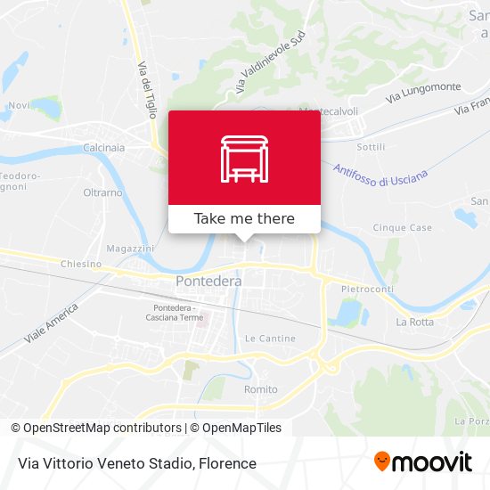 Via Vittorio Veneto Stadio map