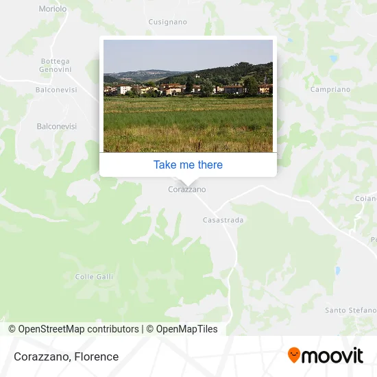 Corazzano map