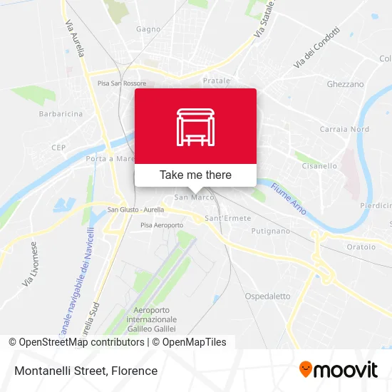 Montanelli Street map