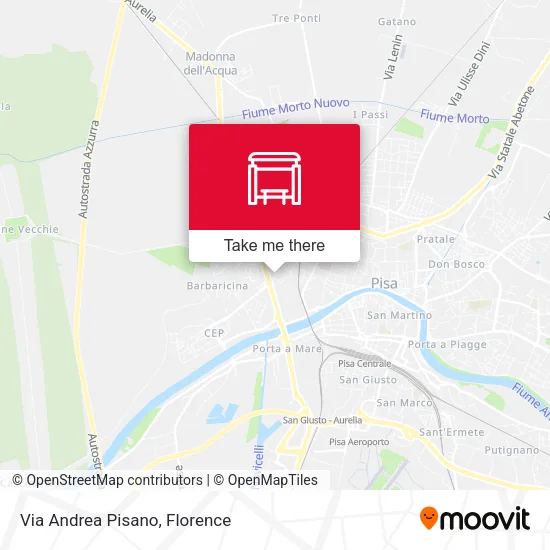 Via Andrea Pisano map