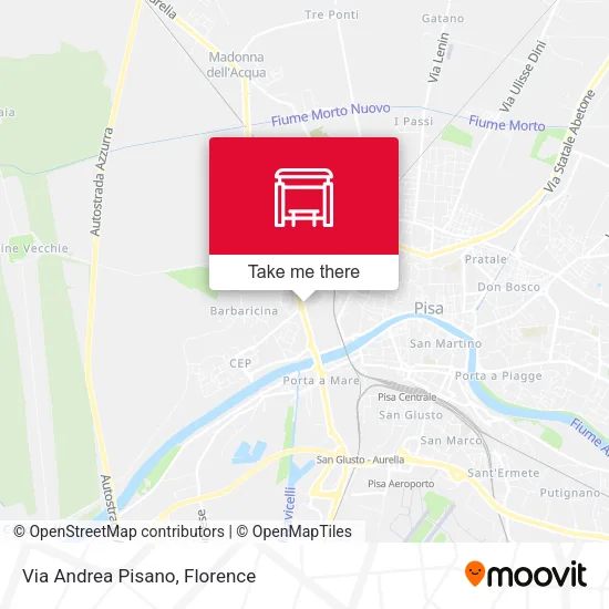 Via Andrea Pisano map