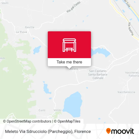 Meleto Via Sdrucciolo (Parcheggio) map