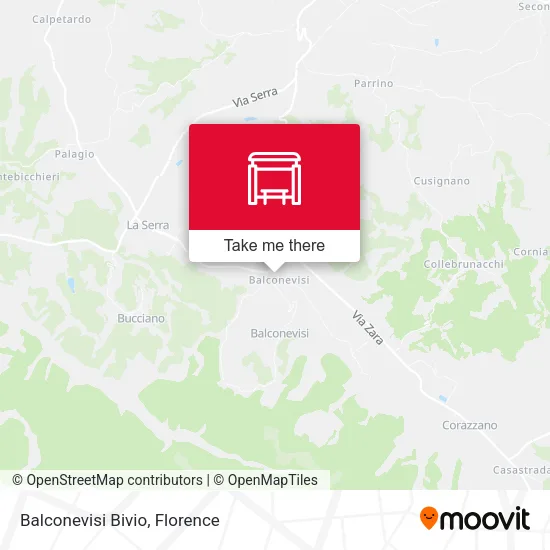 Balconevisi Bivio map