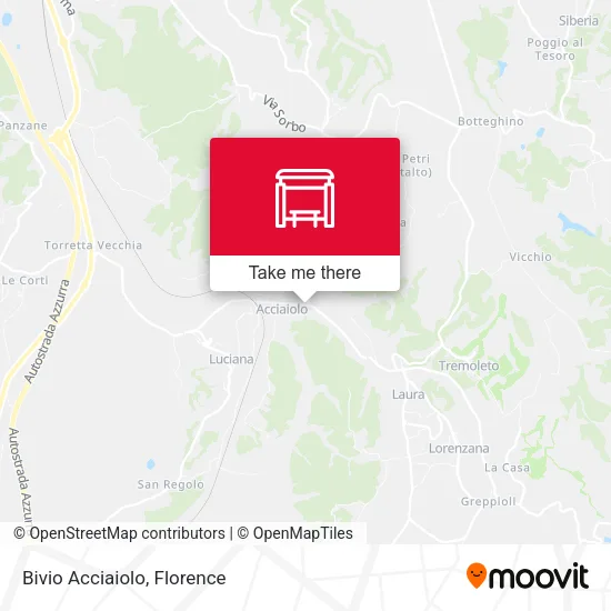 Bivio Acciaiolo map