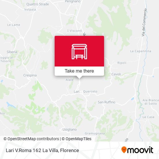 Lari V.Roma 162 La Villa map