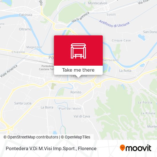 Pontedera V.Di M.Visi Imp.Sport. map