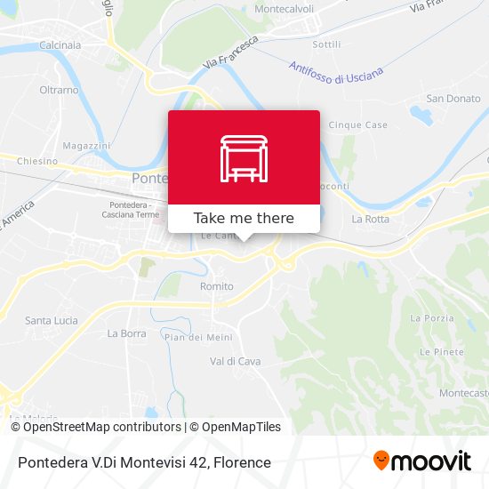 Pontedera V.Di Montevisi 42 map