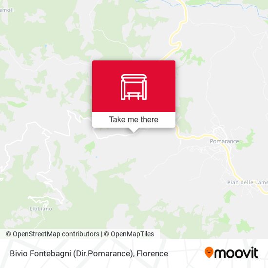 Bivio Fontebagni (Dir.Pomarance) map