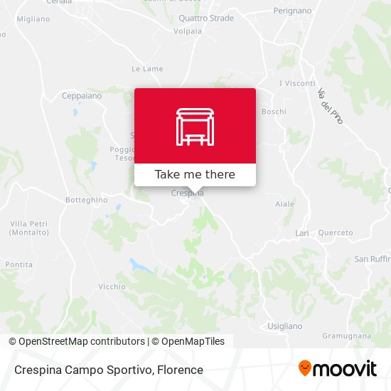 Crespina Campo Sportivo map
