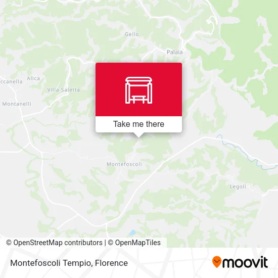 Montefoscoli Tempio map