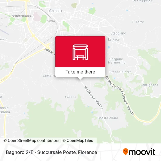 Bagnoro 2/E - Succursale Poste map