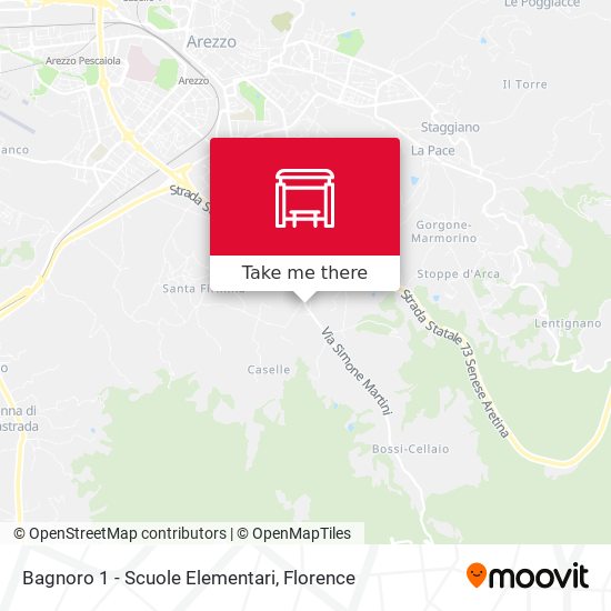 Bagnoro 1 - Scuole Elementari map