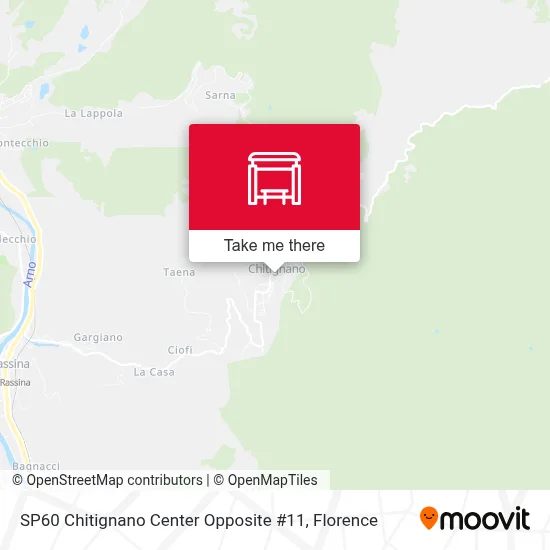 SP60 Chitignano Center Opposite #11 map