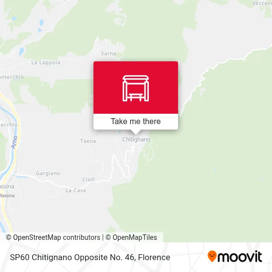 SP60 Chitignano Opposite No. 46 map