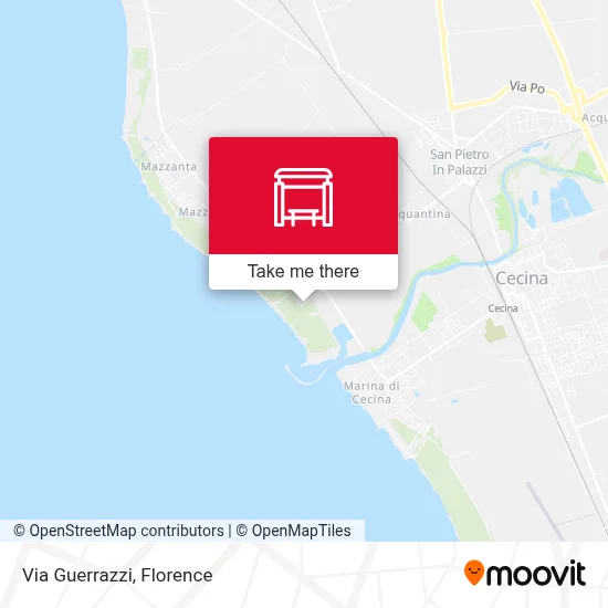 Via Guerrazzi map