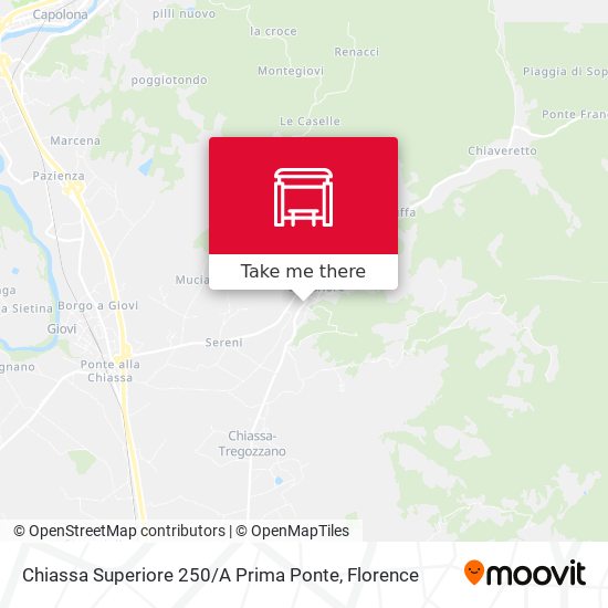 Chiassa Superiore 250 / A Prima Ponte map