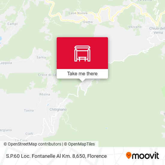S.P.60 Loc. Fontanelle Al Km. 8,650 map