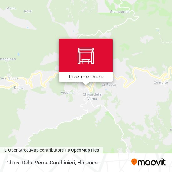 Chiusi Della Verna Carabinieri map