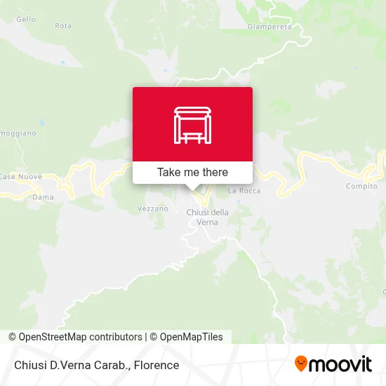 Chiusi D.Verna Carab. map