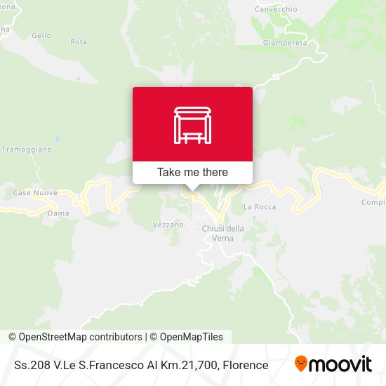 Ss.208 V.Le S.Francesco Al Km.21,700 map
