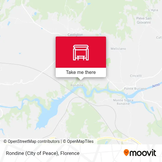 Rondine (City of Peace) map
