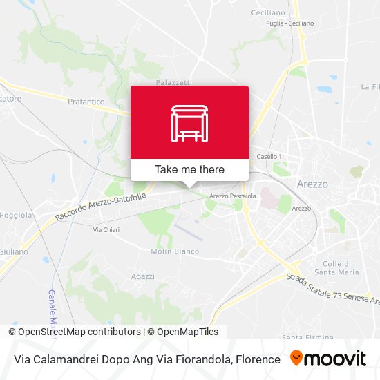 Via Calamandrei Dopo Ang Via Fiorandola map