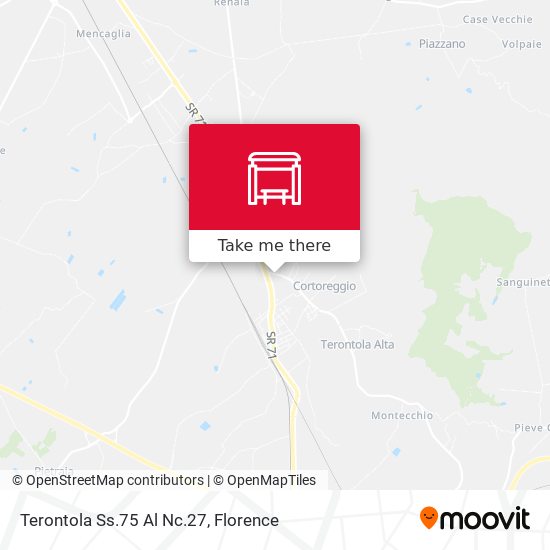 Terontola Ss.75 Al Nc.27 map
