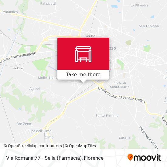 Via Romana 77 - Sella (Farmacia) map