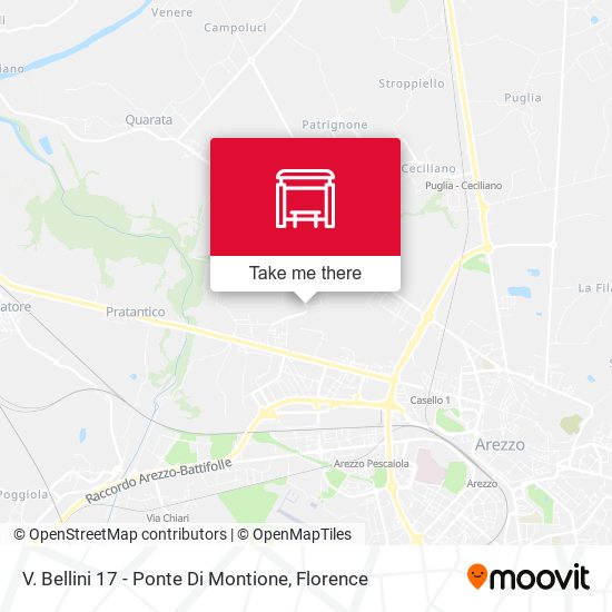 V. Bellini 17 - Ponte Di Montione map