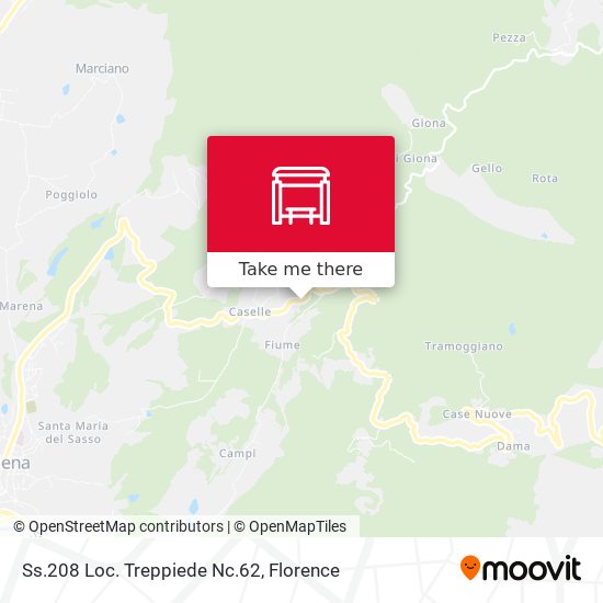Ss.208 Loc. Treppiede Nc.62 map
