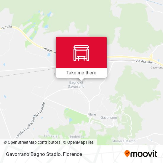 Gavorrano Bagno Stadio map