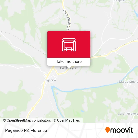 Paganico FS map