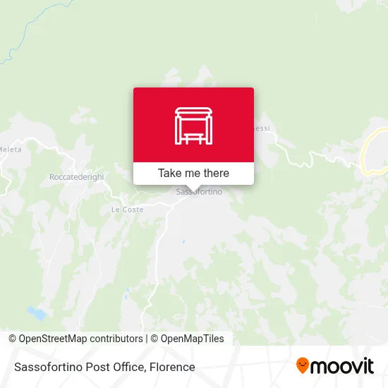 Sassofortino Post Office map