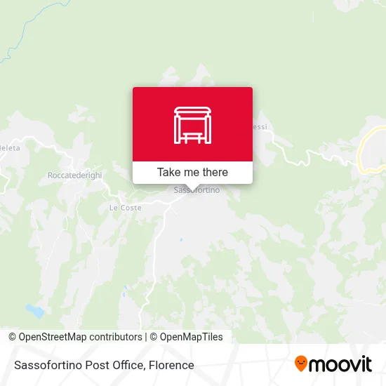 Sassofortino Post Office map