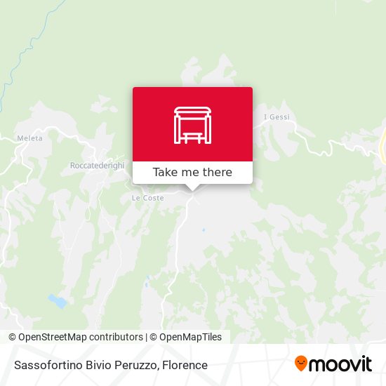 Sassofortino Bivio Peruzzo map