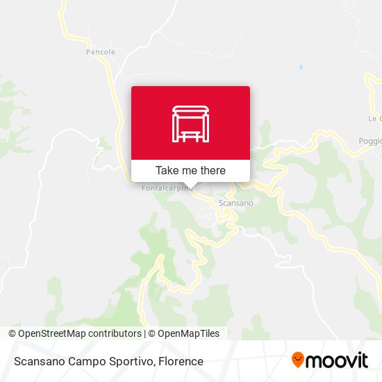 Scansano Campo Sportivo map