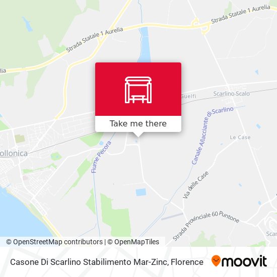 Casone Di Scarlino Stabilimento Mar-Zinc map