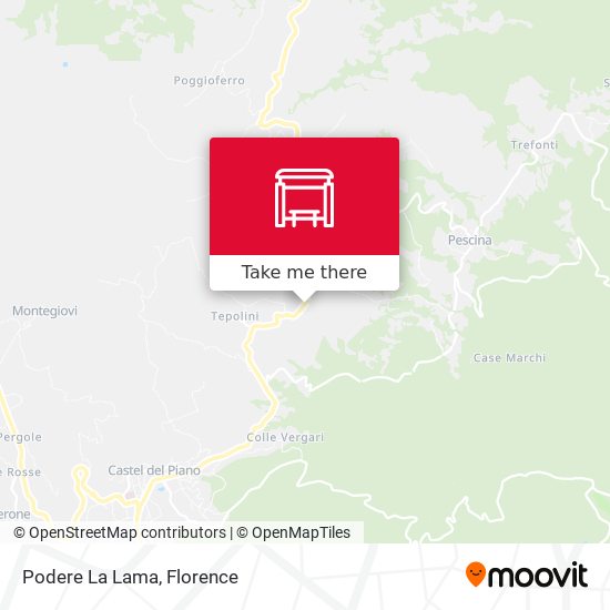 Podere La Lama map