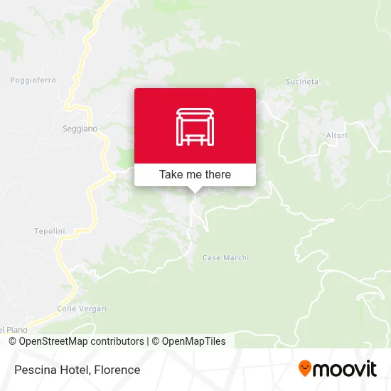 Pescina Hotel map