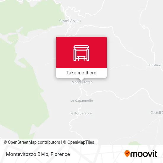 Montevitozzo Bivio map