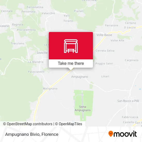 Ampugnano Bivio map